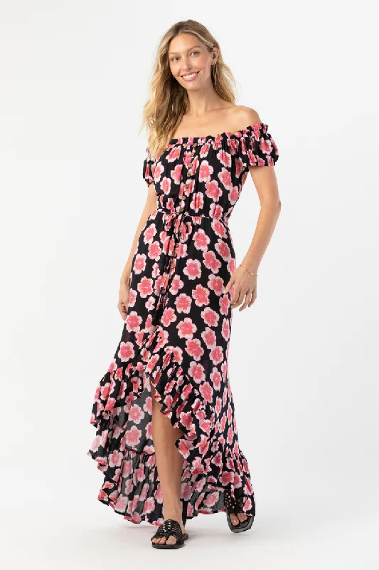 Riviera Maxi Dress Elegant Maxi Dress with Lace