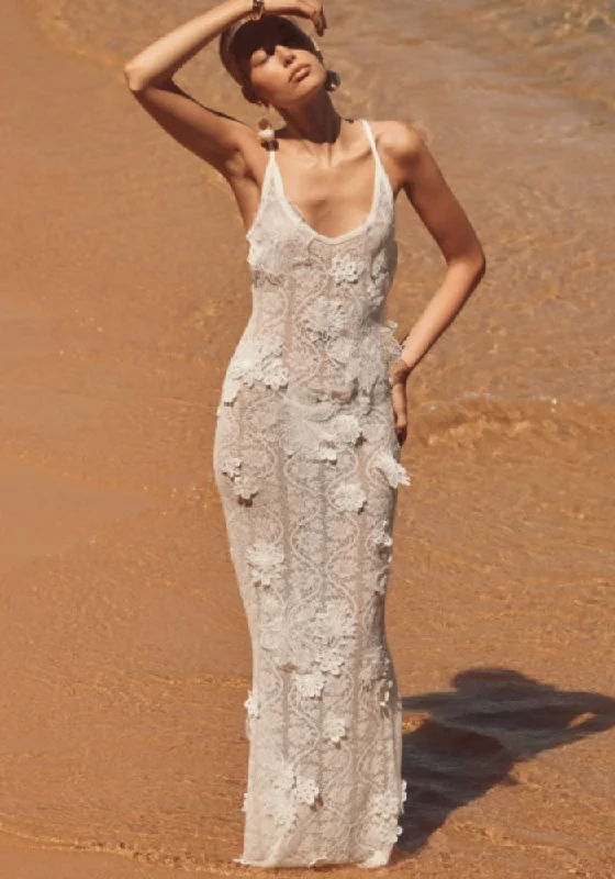 Vesper Maxi Dress Trendy Off-Shoulder Ruffle Maxi Dress