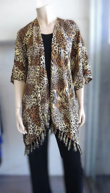 Animal Print Rayon Jacket Nylon Fabric Polyester Fabric Spandex Fabric