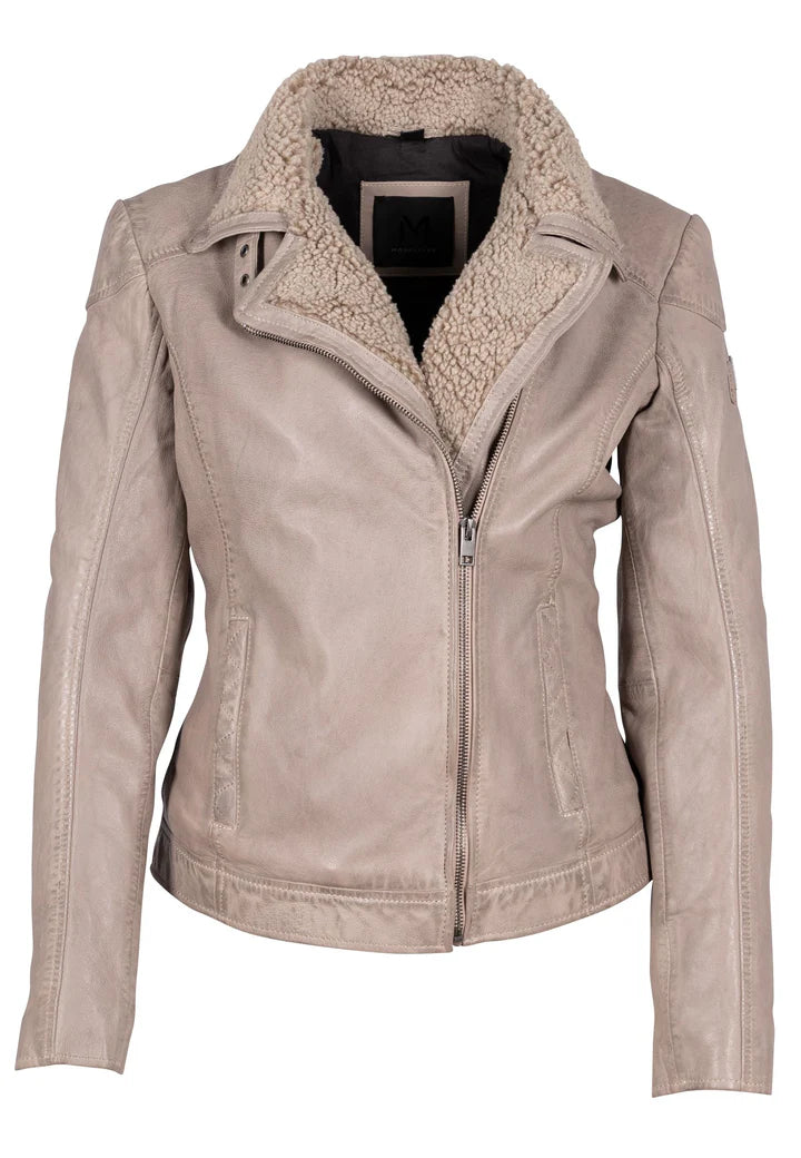 Jenja RF Leather Jacket V-Neck Jacket Boat Neck Jacket Square Neck Jacket