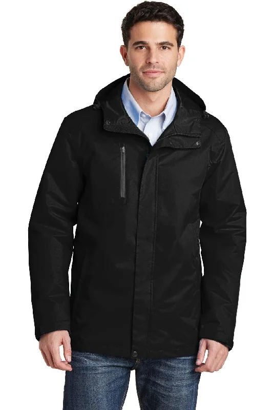 Port Authority All-Conditions Jacket. J331 Front Pockets Side Pockets Patch Pockets