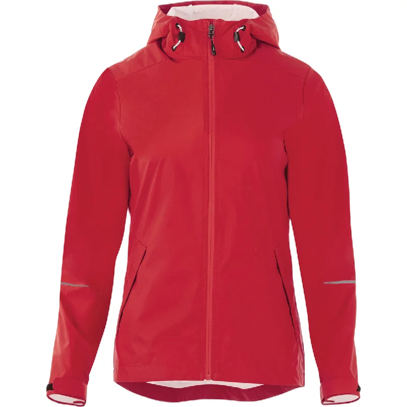 Elevate Women's Team Red Cascade Jacket Lace Jacket Ribbed Jacket Sequined Jacket