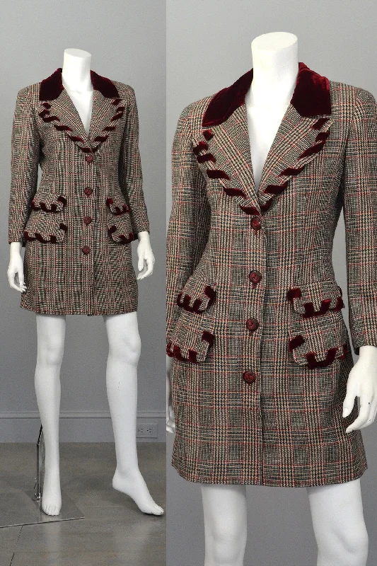 Valentino Tweed Riding Jacket Striped Jacket Polka Dot Jacket Floral Jacket