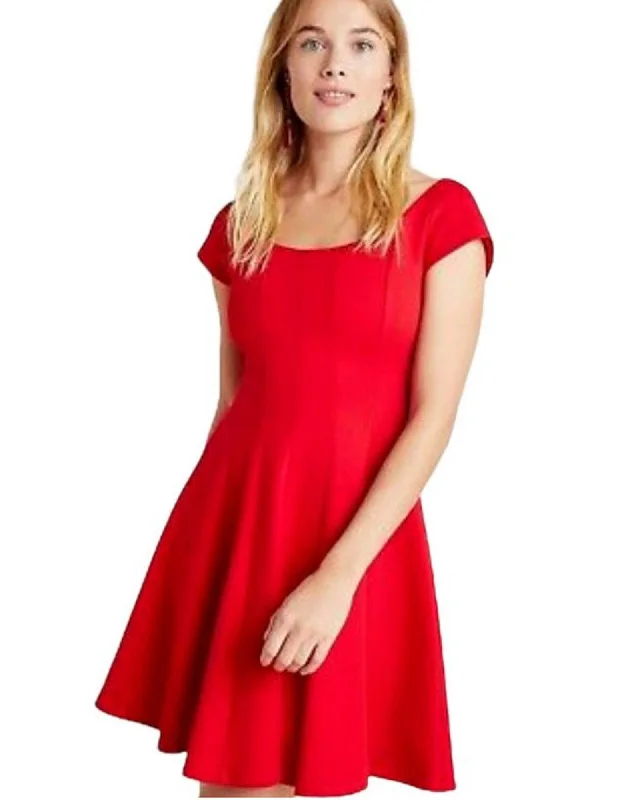 "Aston" red mini dress Casual High-Waist Mini Dress