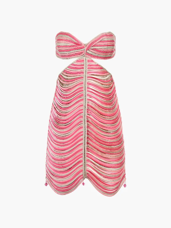 Ballerina Mini Dress Chic Pleated Mini Dress