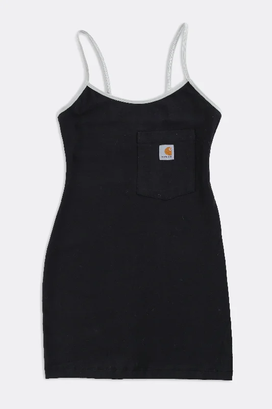 Rework Carhartt Mini Dress - XXS, XS, S, M, L Chic Halter Mini Dress