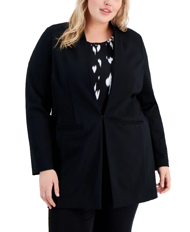 Alfani Plus Size Shawl Collar Jacket Rayon Fabric Velvet Fabric Corduroy Fabric