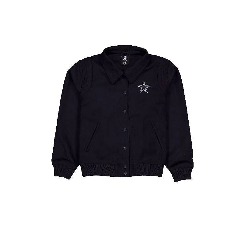 Dallas Cowboys Sport Night Women's Jacket Front Pockets Side Pockets Patch Pockets