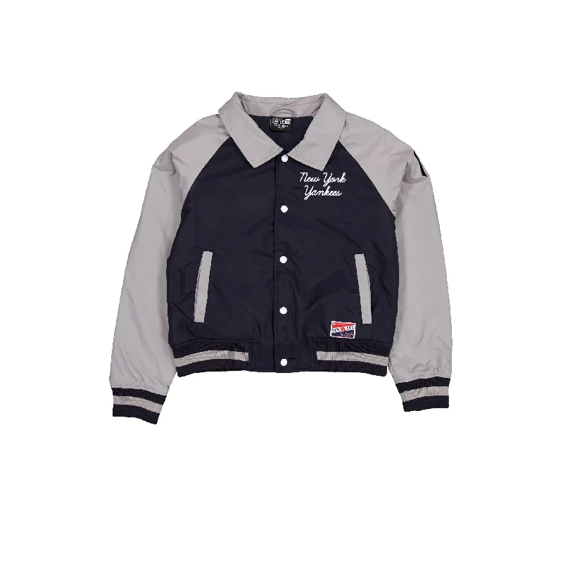 New York Yankees Throwback Women's Jacket Ribbed Jacket Pleated Jacket Ruffled Jacket