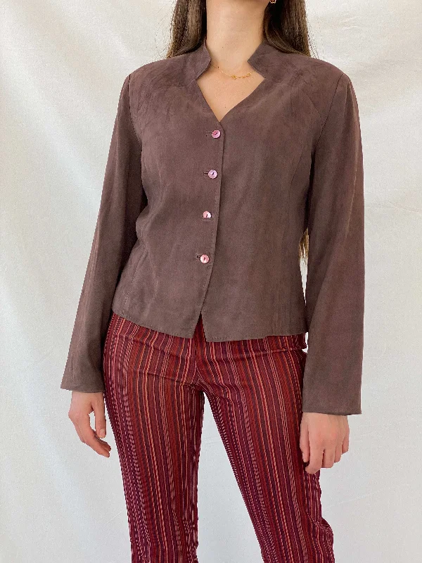 Vintage Country Casuals Brown Buttoned Light Jacket - L Zippered Jacket Buttoned Jacket Snapped Jacket Vintage Country Casuals Brown Buttoned Light Jacket - L Zippered Jacket Buttoned Jacket Snapped Jacket