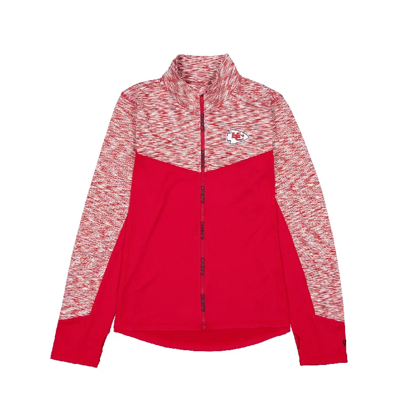 Kansas City Chiefs Active Women's Jacket Welt Pockets Slit Pockets Flap Pockets