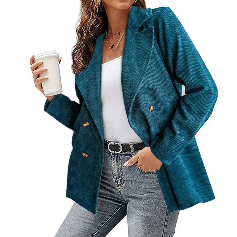 New Style Solid Color Jacket Blazer For Autumn And Winter Fleece Jacket Down Jacket Parka