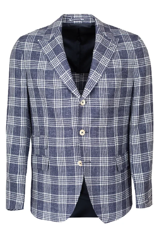 Single Breasted Jacket - Blue Trench Coat Raincoat Waterproof Jacket