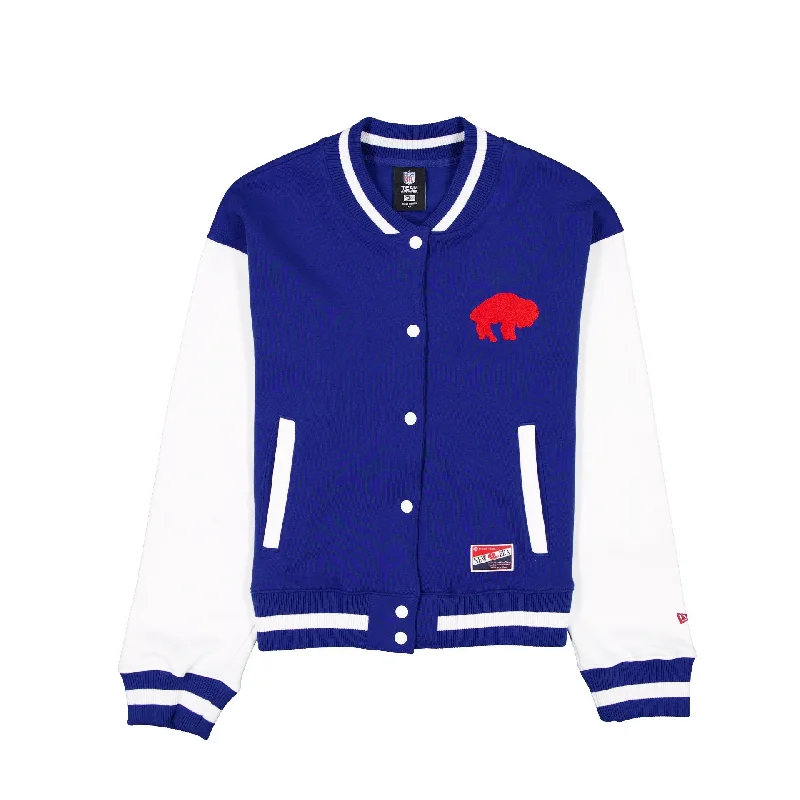 Buffalo Bills Throwback Fleece Women's Jacket Nylon Jacket Polyester Jacket Spandex Jacket