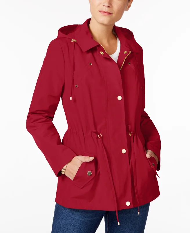 Charter Club Water Resistant Hooded Anorak Jacket Chenille Jacket Brocade Jacket Lace Jacket