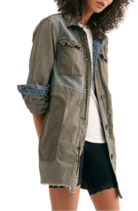 Free People Apollo Jacket Mesh Jacket Canvas Jacket Denim Jacket