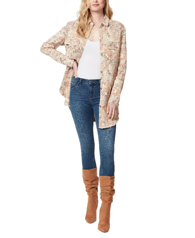 Jessica Simpson Tenley Overshirt Jacket Quilted Jacket Puffer Jacket Insulated Jacket