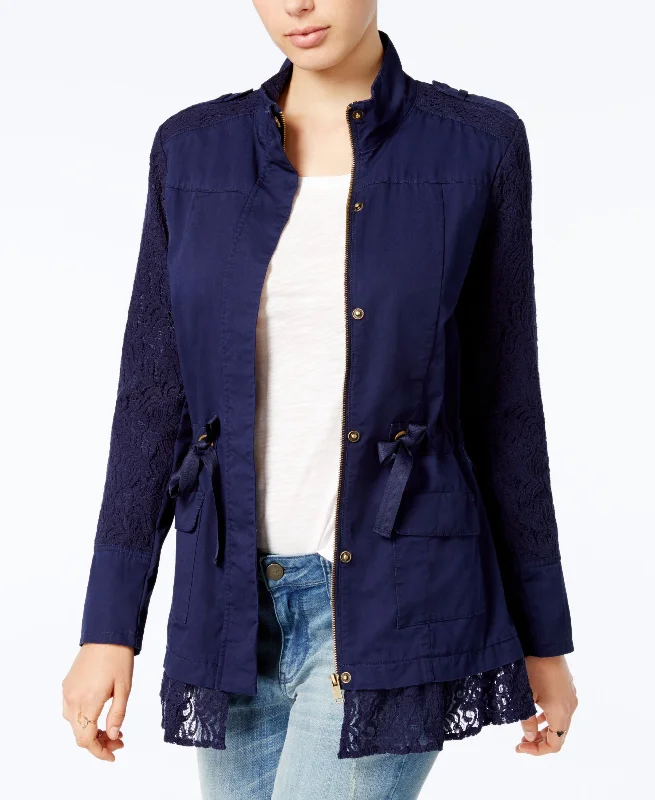 Maison Jules Lace Utility Jacket Lace Jacket Ribbed Jacket Sequined Jacket