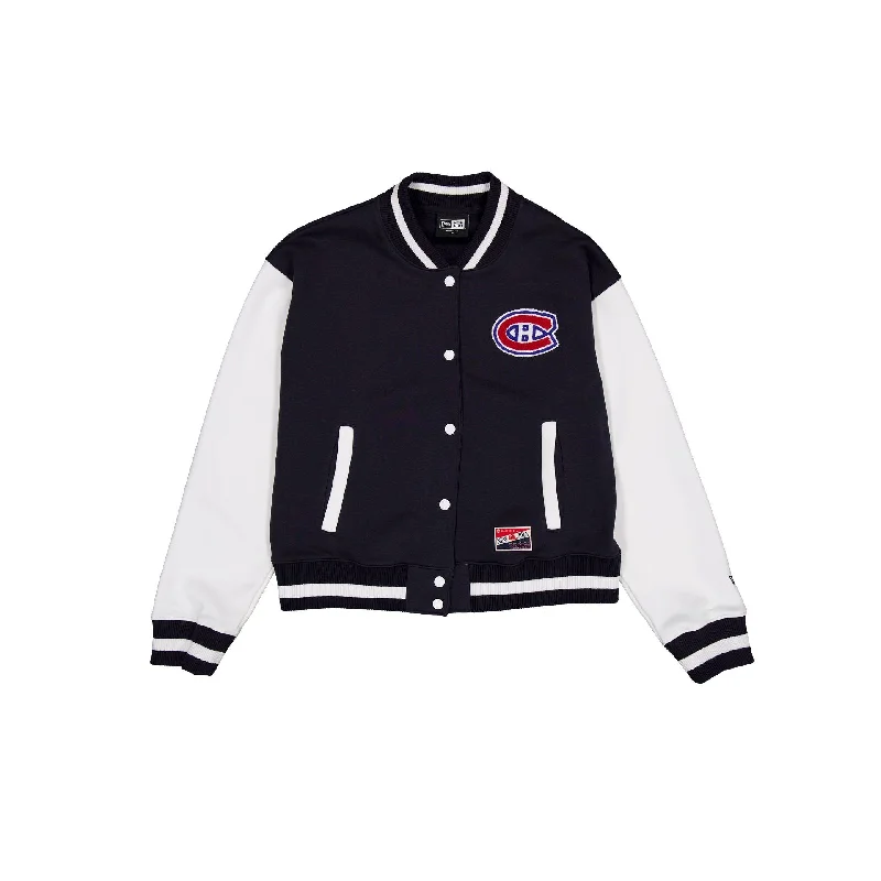 Montreal Canadiens Throwback Fleece Women's Jacket Trench Coat Raincoat Waterproof Jacket