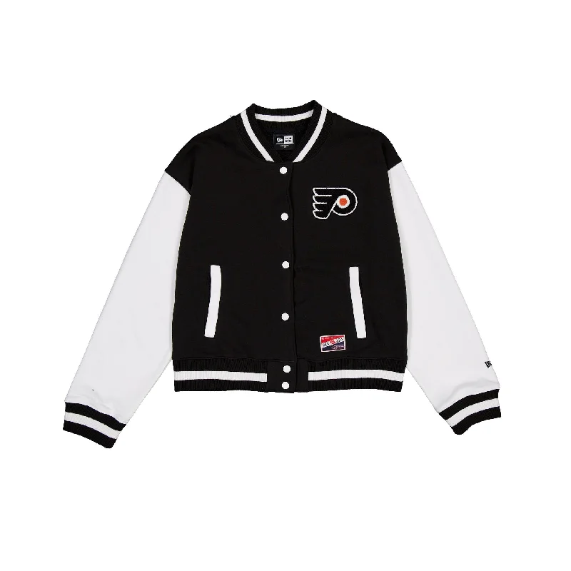 Philadelphia Flyers Throwback Fleece Women's Jacket Wool Jacket Cashmere Jacket Tweed Jacket
