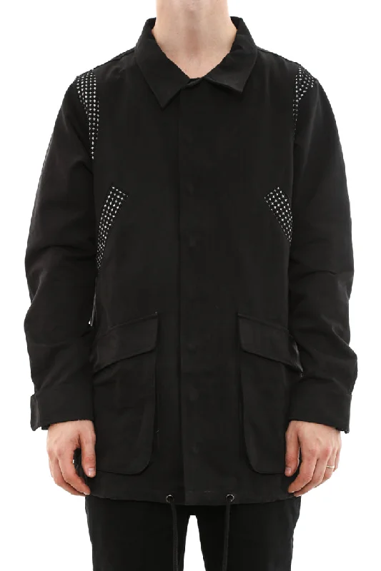 Wars Jacket Black Boat Neck Shawl Collar Notched Collar