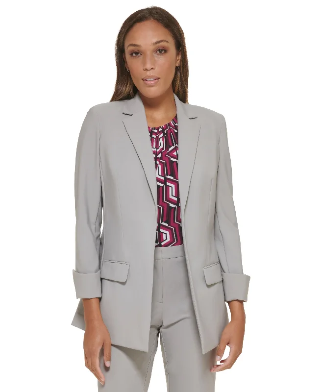Women's Infinite-Stretch Open-Front Jacket Bomber Jacket Anorak Windbreaker