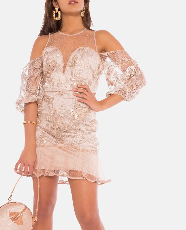 Sweet Little Mystery Mini Dress Elegant Vintage Mini Dress