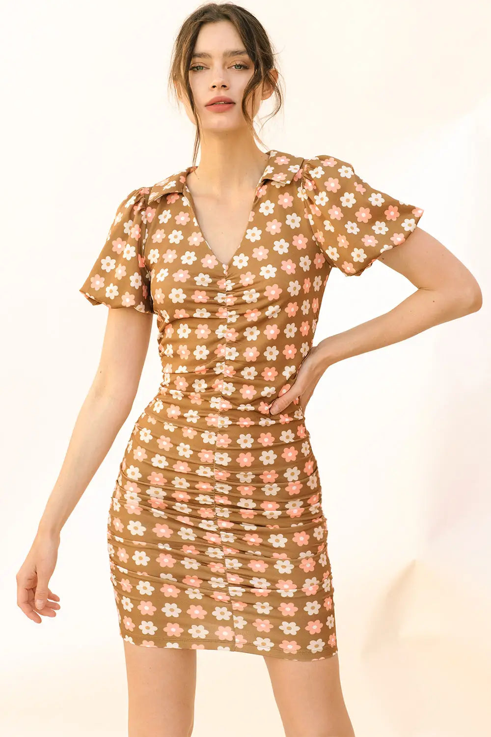 Bodycon Daisy Mini Dress Fashionable Summer Mini Dress