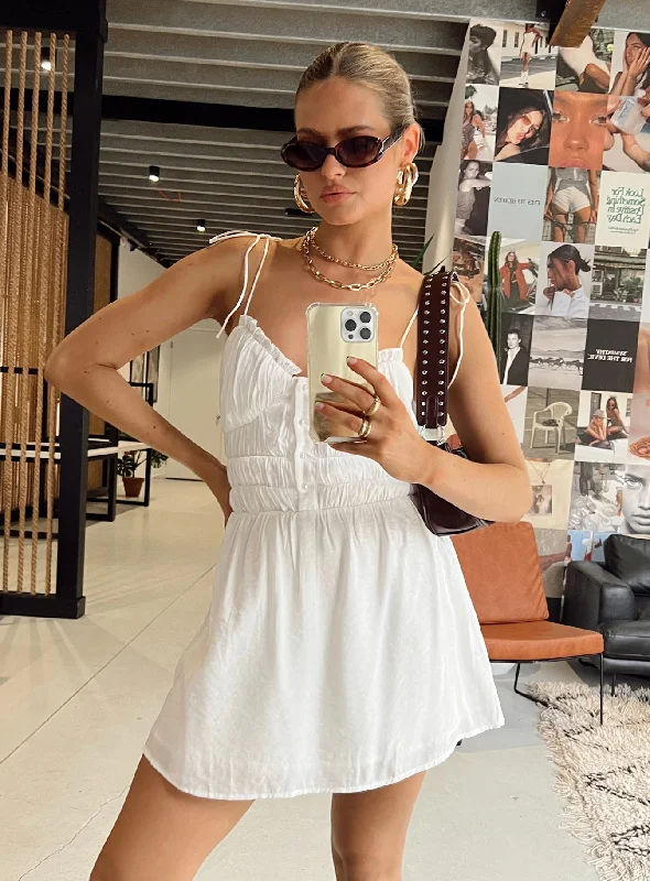 Briley Mini Dress White Cozy T-Shirt Mini Dress