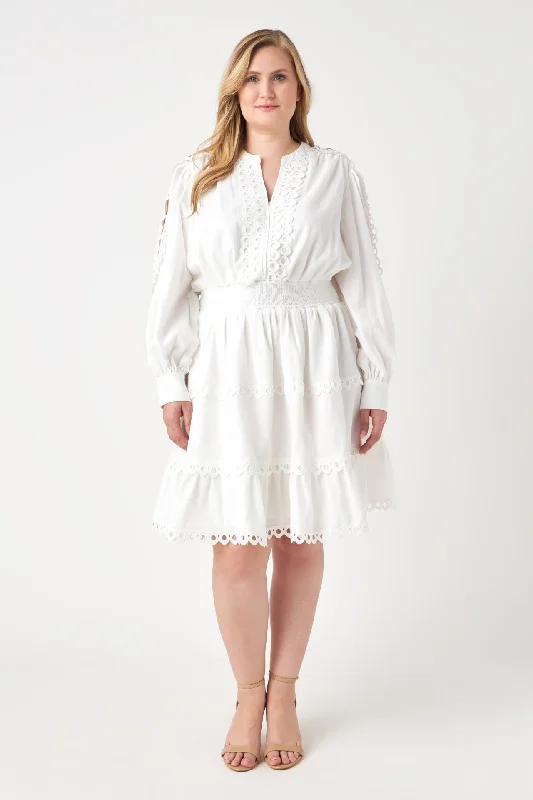Endless Rose - Lace Trim Mini Dress Chic Halter Mini Dress