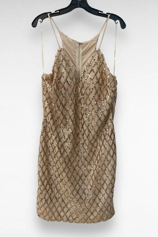 Sequin Grids Mesh Mini Dress Elegant Velvet Mini Dress