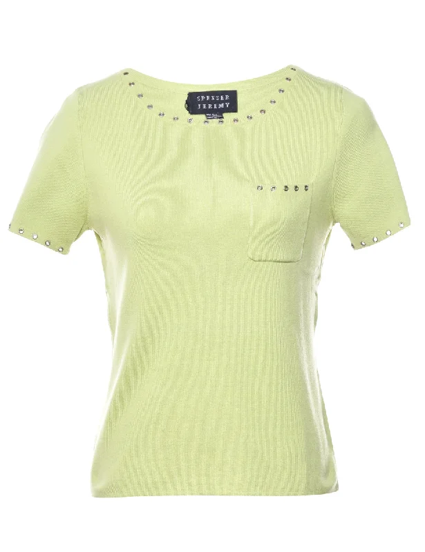 Light Green Jumper - M Stretchy Elastic Breathable