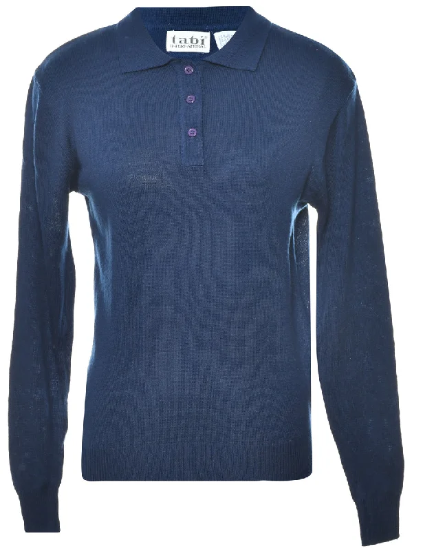 Navy Jumper - M Bright Pastel Dark