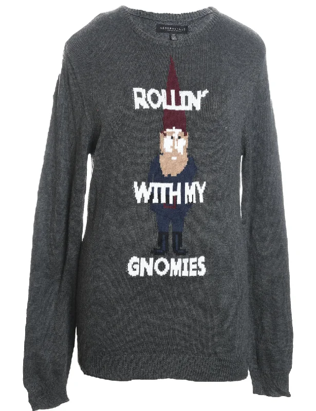 Rolling With The Gnomes Jumper - S Thin Thick Dense