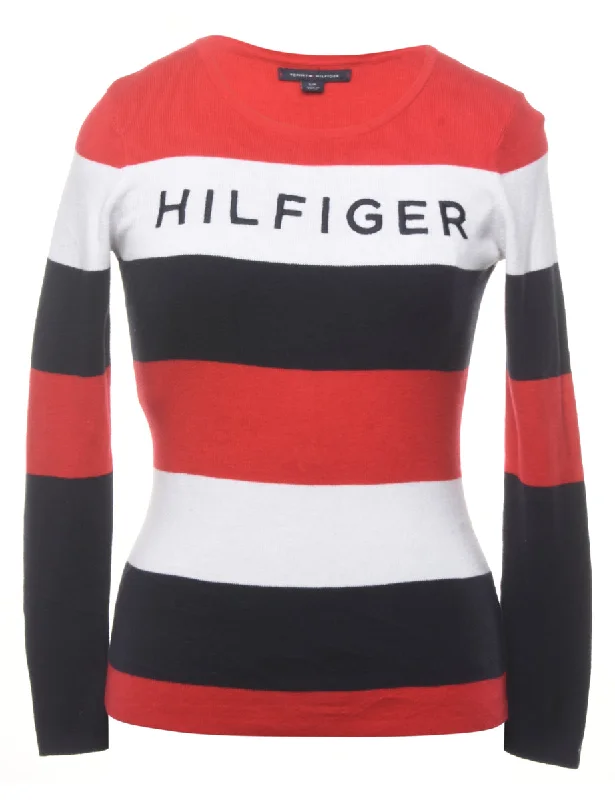 Tommy Hilfiger Colour Block Jumper - S Stylish Fashionable Trendy