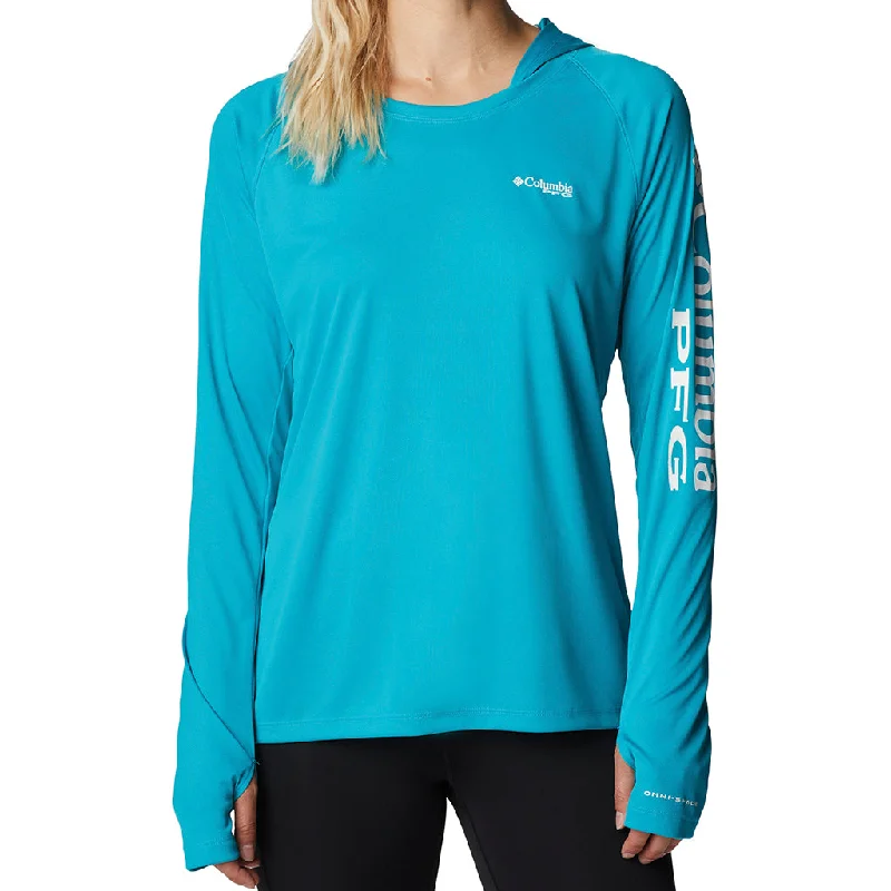 Women's Columbia PFG Tidal Tee Hoodie Hoodie with Longline Fit Extended Stylish