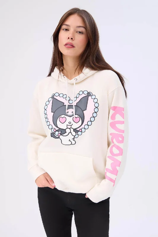 Kuromi Graphic Hoodie Hoodie with Elastic Cuffs Stretchable Comfortable