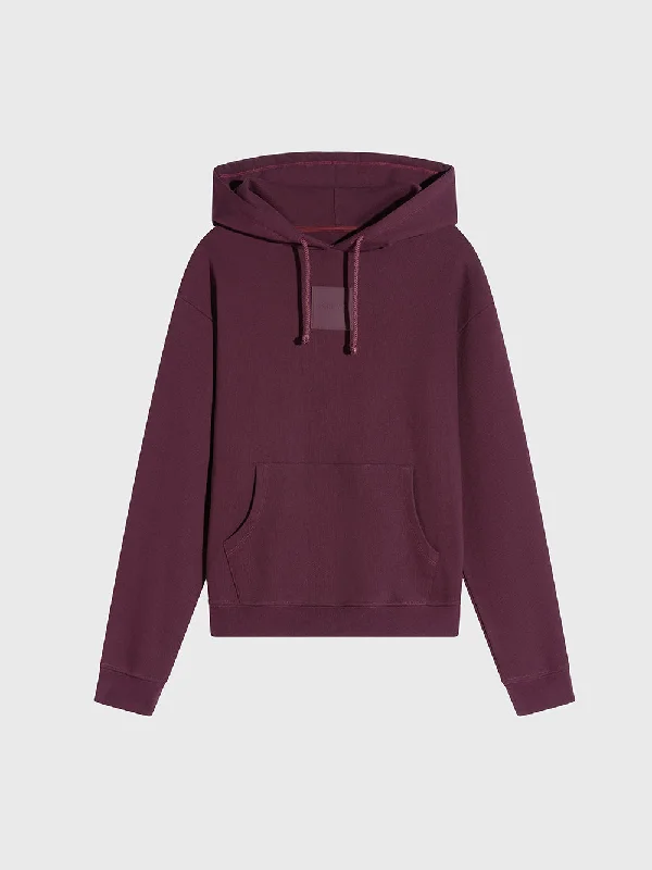 BARRY'S GARNET DIAGONAL HOODIE Cotton Hoodie Fleece Lining Warmth