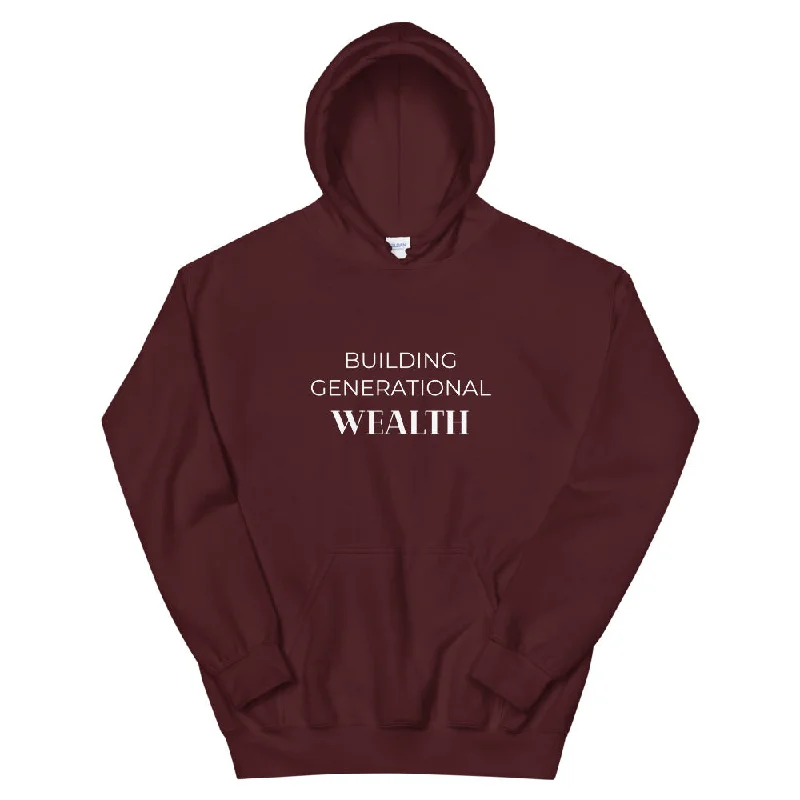 Building Generational Wealth Unisex Hoodie Hoodie Dress Longline Feminine