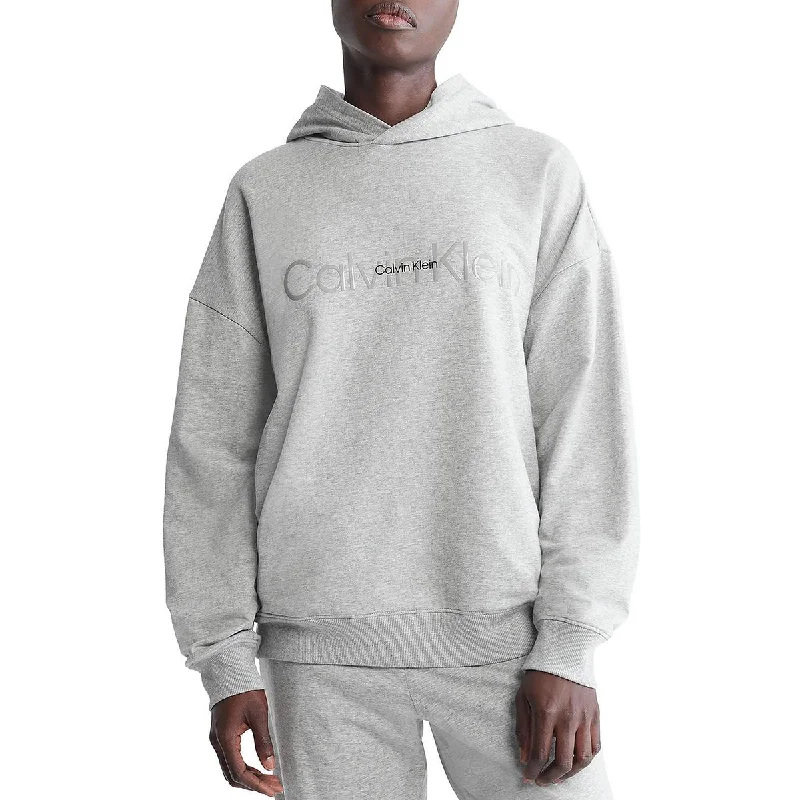 Calvin Klein Womens Sleepwear Pullover Hoodie Hoodie with Mesh Breathable Sporty