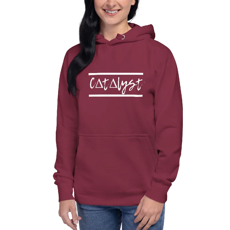 Catalyst Unisex Hoodie Hoodie with Rolled Sleeves Casual Relaxed