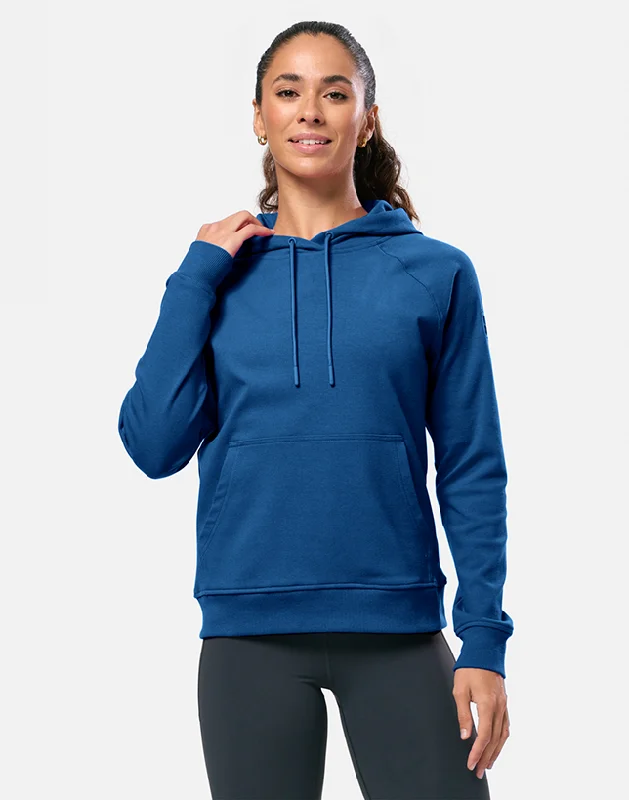 Chill Patch Hoodie in Petrol Blue Hoodie with Color Block Contrast Stylish