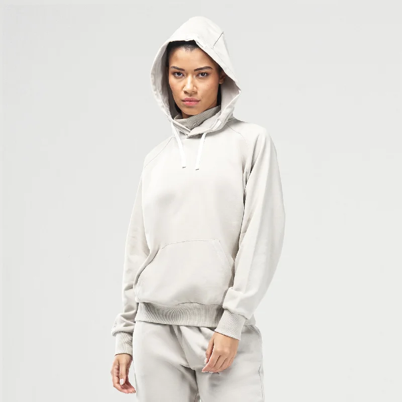 Code Batwing Hoodie - Willow Grey Hoodie with Longline Fit Extended Stylish