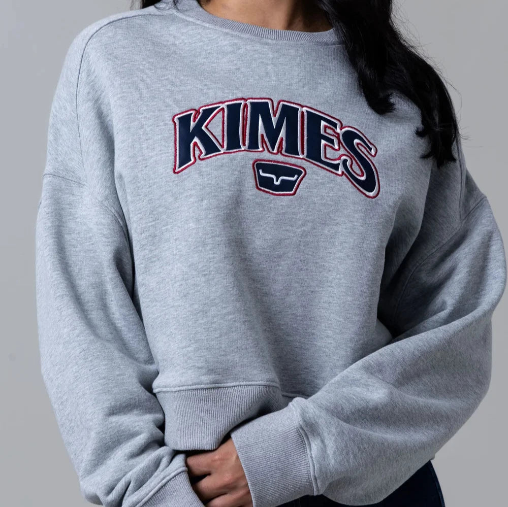 Kimes Ranch Women's Colfax Crew Sweatshirt in Grey Heather Hoodie with Full-Zip Functional Layering