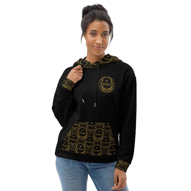 Most High God - Yahuah: The Strong Tower Designer Unisex Pullover Hoodie Hoodie with Thumb Holes Functional Cozy