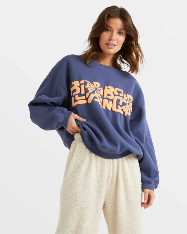 Tiki Vibes Kendall Sweatshirt Hoodie with Hem Drawcord Adjustable Customizable