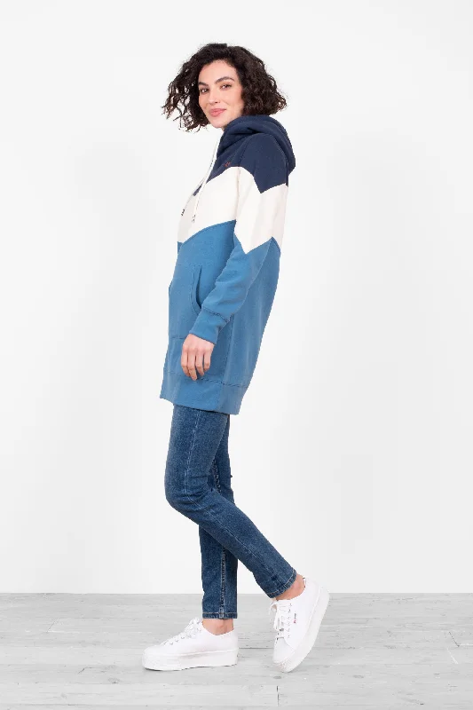 Ziggy Colourblock Longline Hoodie Hoodie with Pattern Geometric Abstract