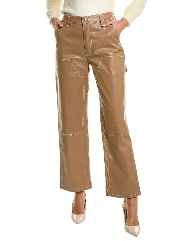 St. John Laminated Twill Pant Classic Chino Pants