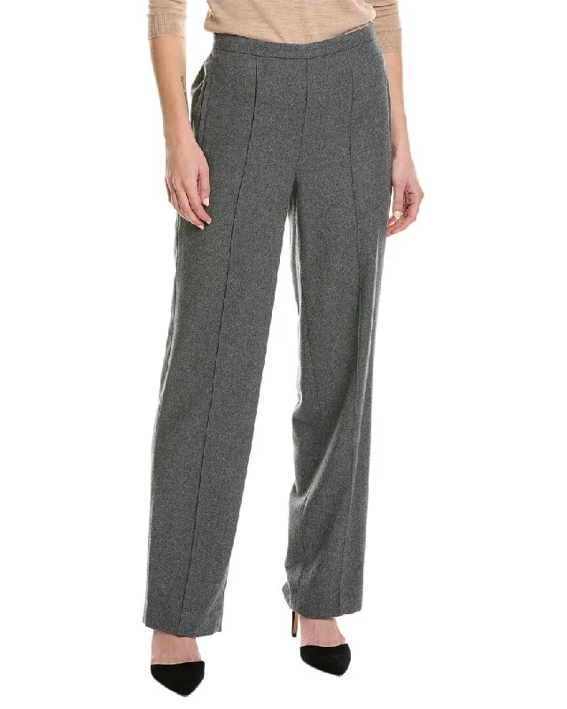 Vince Mid-Rise Wool-Blend Wide Leg Pant Casual Skinny Fit Pants