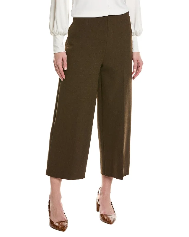 Vince Crop Wide Leg Wool-Blend Pant Slim Fit Casual Pants